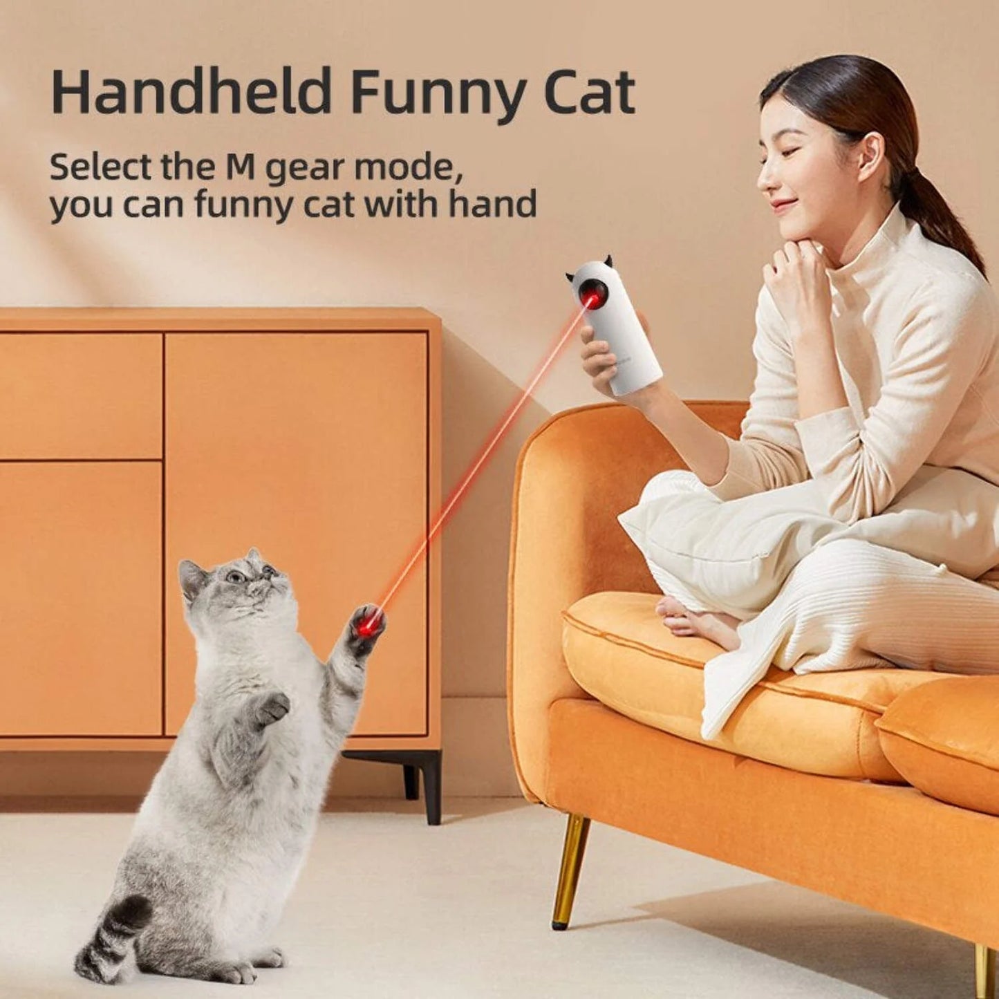 Furtastic™ Automatic Cat Toys Interactive Smart Teasing Pet LED Laser